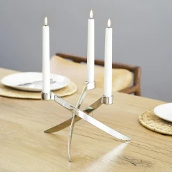 New Uyuni Lighting LightArch Standard Taper Candleholder 3 pcs, chrome