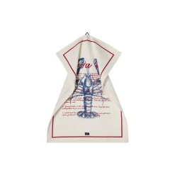 Clearance Lexington Lobster Rolls-viskestykke i økologisk bomuldstwill, white/red