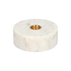 New Uyuni Lighting Marble base Candleholder, white
