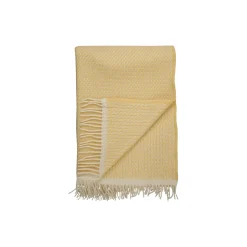 Best Røros Tweed MELLO Throw, lemon yellow