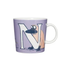 Moomin Arabia Kopper & Krus<Mumi krus 40 cl Alfabet N