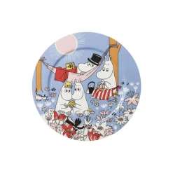 Moomin Arabia Skåle, Bakker & Fade<Mumi serveringsfad Familietid, blå blue, blue, blue