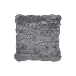 NATURES Collection Pyntepuder & Hynder<New Zealandsk dobbeltsidet pude, light grey
