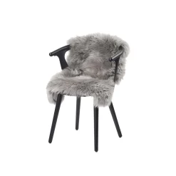 Hot NATURES Collection Newzealandsk Premium langhåret lammeskind, light grey