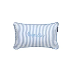Lexington Pyntepuder & Hynder<Organic Cotton Oxford Striped Cushion Cover, blue/white