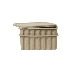 Best Ferm Living Paper Pulp Box 2 pcs, brown