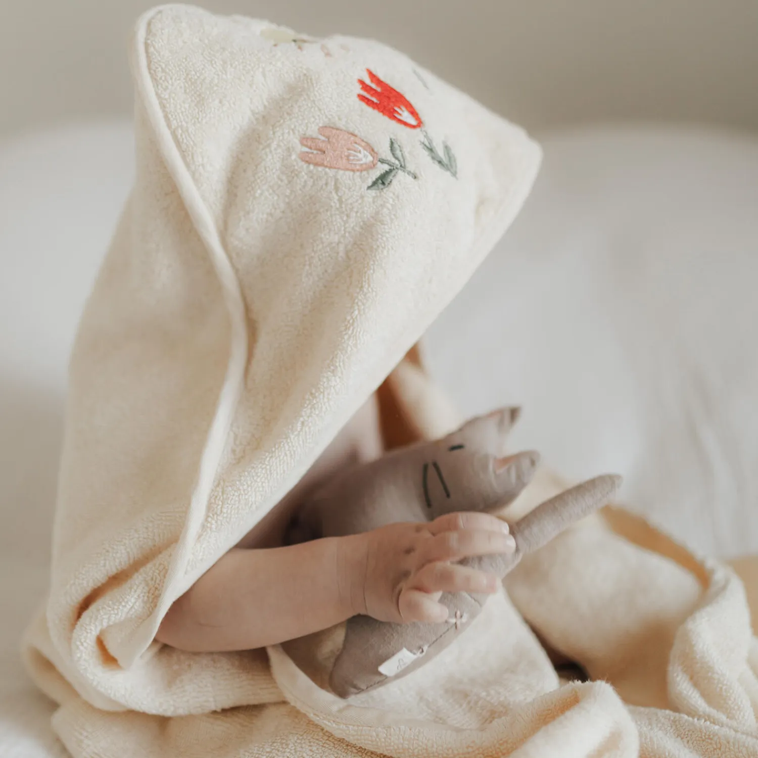 Dear April Badeudstyr|Håndklæder<Petal babyhåndklæde, harmony