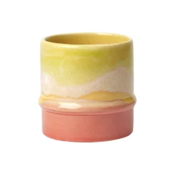 Kähler Kopper & Krus<Poppery krus, yellow/apple green/pink