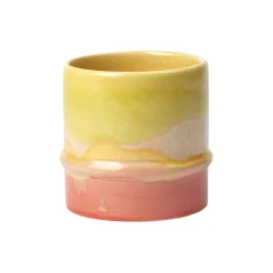 Kähler Kopper & Krus<Poppery krus, yellow/apple green/pink