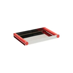Design Letters Bakker & Kurve<Ray Bakke Disco medium, steel/red coral