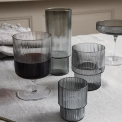 Clearance Ferm Living Ripple Small Glasses 4 pcs clear