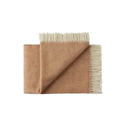 Outlet Silkeborg Uldspinderi Rømø plaid, 0106 apricot orange