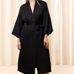 Triumph Robes Satin Robe 01, black
