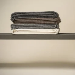 Silkeborg Uldspinderi Plaider<Samsø plaid, 00100 white