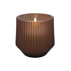 Discount Uyuni Lighting Scented wax glass candle awaken, brown