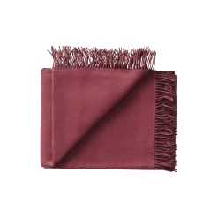 New Silkeborg Uldspinderi Secret plaid, 02202 beetroot/rhubarb