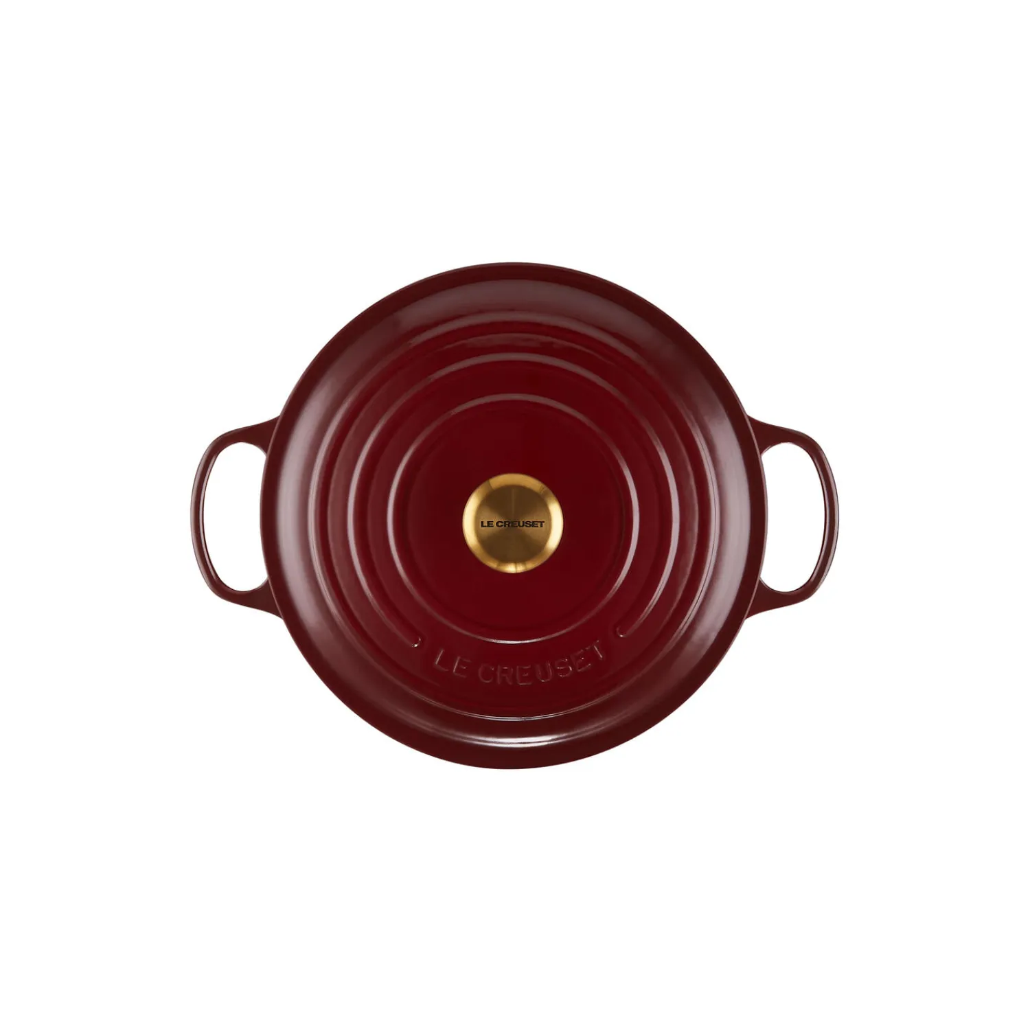 Best Le Creuset Signature rund gryde Ø 28 cm, garnet