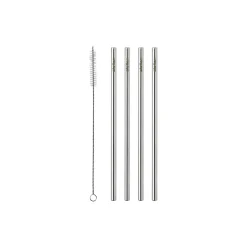 Discount Stelton genanvendelige sugerør 4 stk., steel