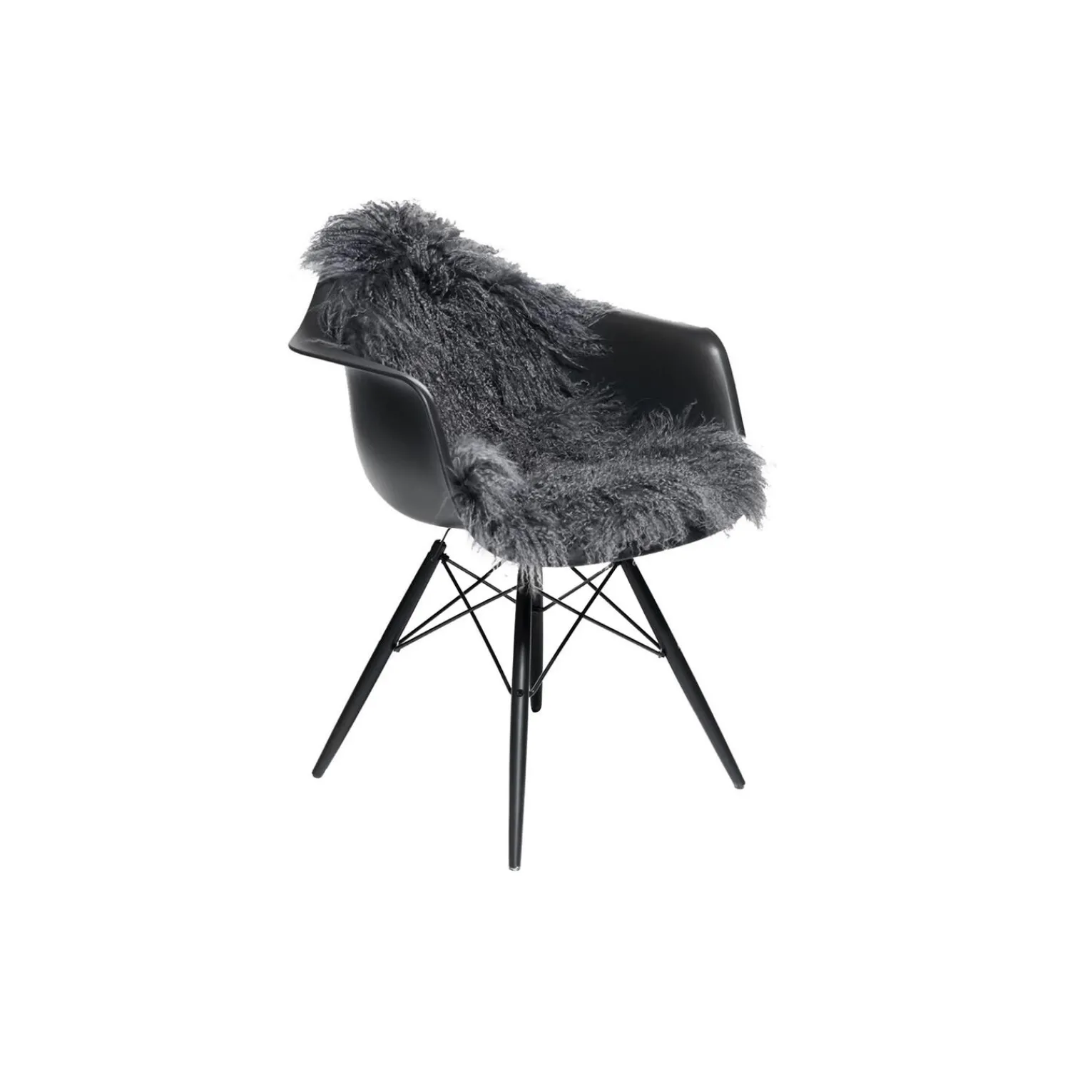 Clearance NATURES Collection Tibetansk lammeskind, steel