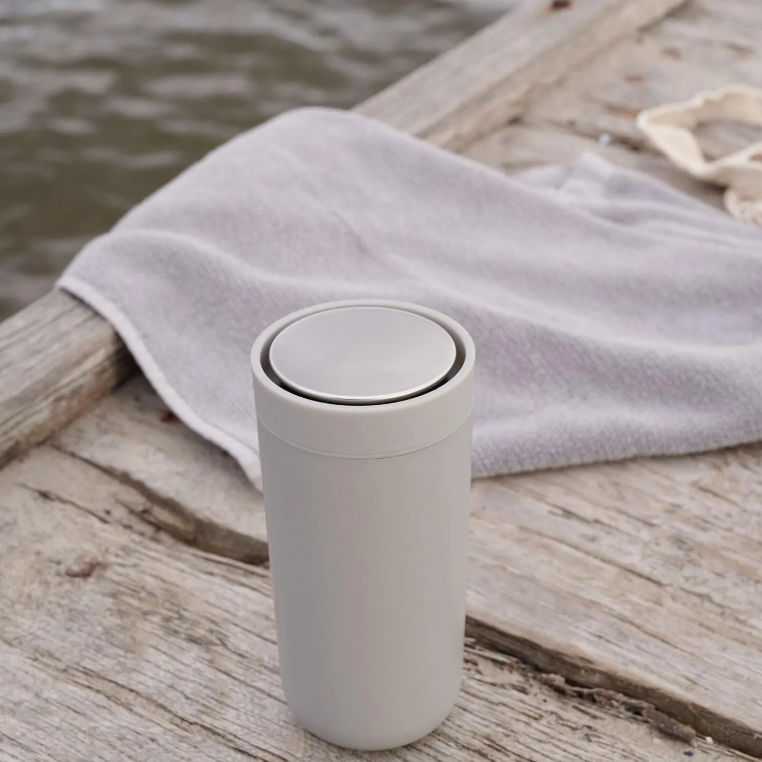 Hot Stelton To Go Click termokop 0,4 L, soft light grey