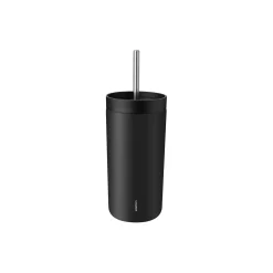 Stelton To Go<To Go Sip termokop med sugerør, soft black