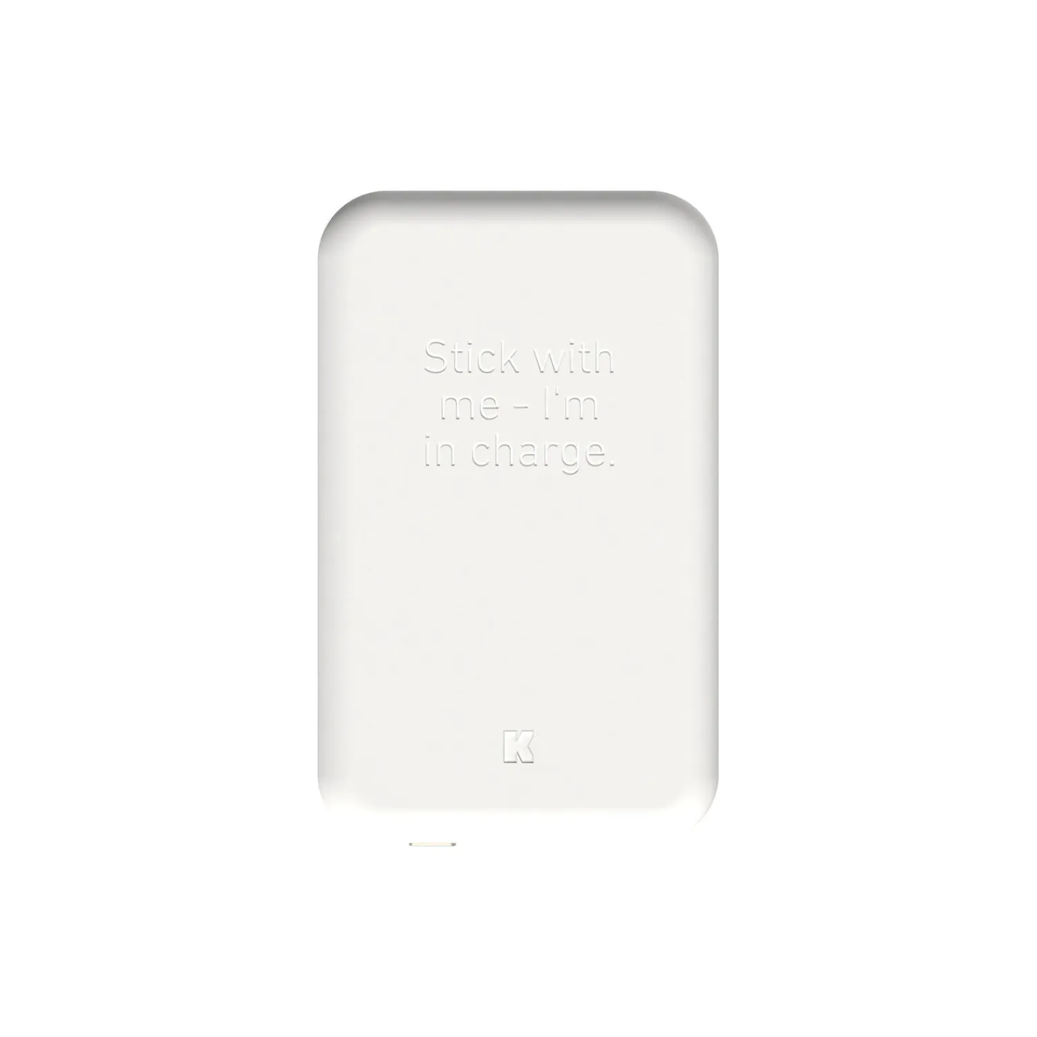 Best Kreafunk toCHARGE Qi trådløs powerbank white