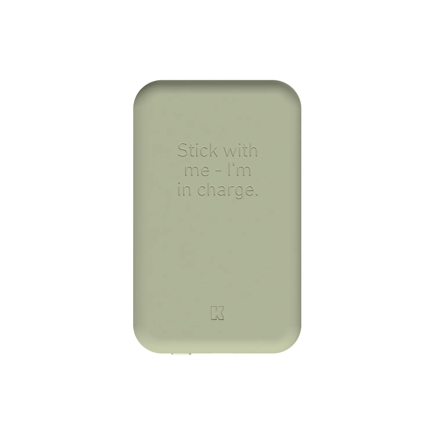 Kreafunk Opladere<toCHARGE Qi trådløs powerbank dusty olive