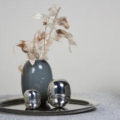 Piet Hein Vaser<TwinBowl Super æg, rustfrit stål