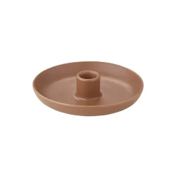 Clearance Blomus VELA Rund Lysestage M, amber brown