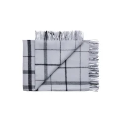 Silkeborg Uldspinderi Plaider<Warp and Weft plaid, 02105 stable - concrete/midnight 02105 stable concrete/midnight