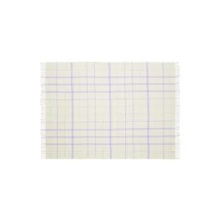 Silkeborg Uldspinderi Plaider<Warp and Weft plaid, 02106 vibrant - raw white/lilac 02106 vibrant raw white/lilac